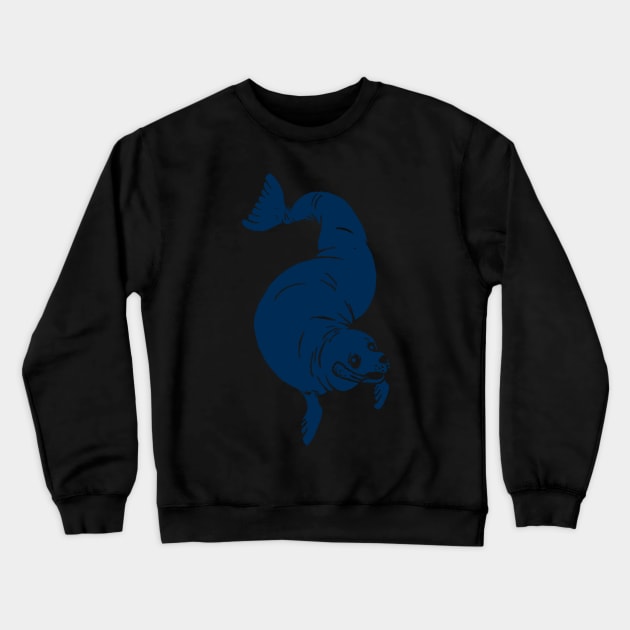 Navy Seal Crewneck Sweatshirt by jonah block